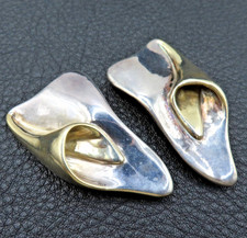 Riesige Designer Ohrclips 925