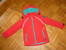 Softshelljacke von Villervalla Größe 128 rot leichte Fleecefütterung