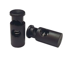 10 Kordelstopper Schwarz Ø