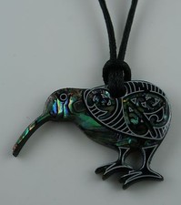 Kiwi  Paua Muschel Anhänger  Kette