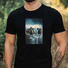 Herren T-Shirt Pferdeherde