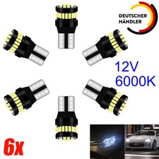 6er Innenraumbeleuchtung Lampe LED Auto Licht T10 SMD Birne Leselicht 12V 6000K