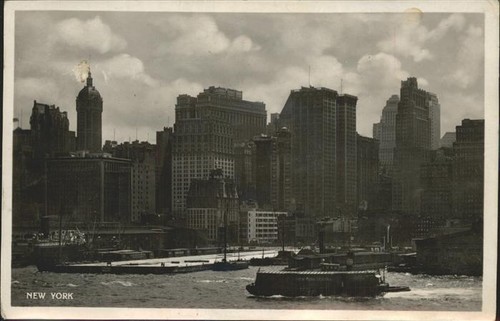 New york city skyline schiffe - york,