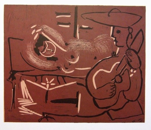 Picasso vintage linolschnitt - picasso,