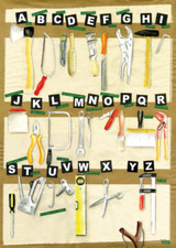 ABC Poster Alphabet Werkzeuge