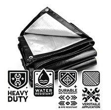 Abdeckplane Extra Robust Wasserdicht Abdeckplane Bodenplane Gitter 250GSM