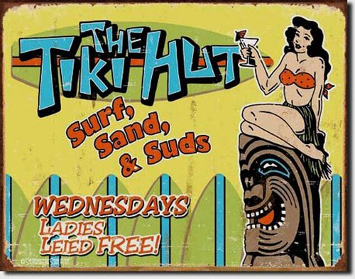 Tiki schild poster geschenk - poster,