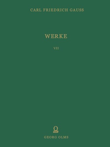 Werke carl friedrich gauß - |, |