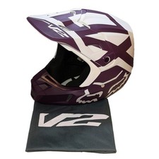 Motocrosshelm FOX V2 Preme Lila/Weiß Gr. M MX Crosshelm