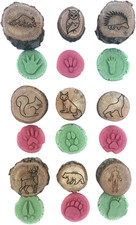 Tierstempel Set Kinder Holz