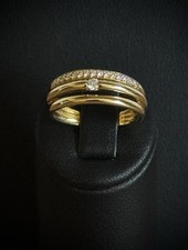 Goldring mit Zirkonia  Gold