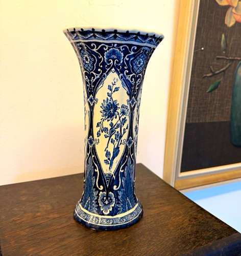 Delfts vase keramik - delfts, blau-weiß