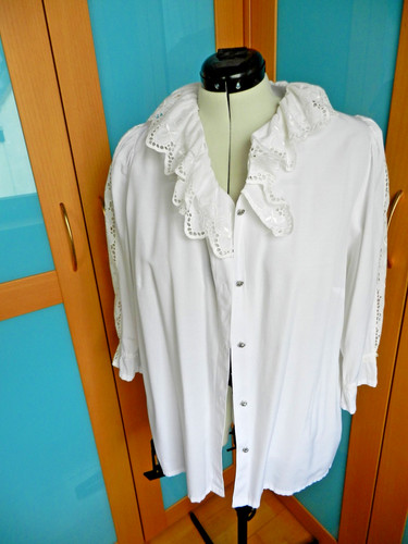 Trachtenbluse weiß - trachtenbluse,,