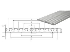 T-Nuten Vollkammerplatte 20mm