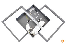 Fabas Luce LED-Deckenlampe Bard Deckenlampe Lampe 45x45 cm 2flg LED anthrazit720