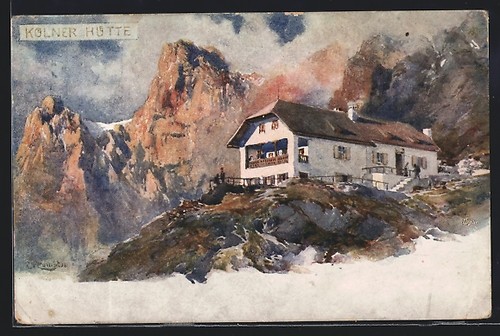 Künstler edward theodore - künstler-ak,