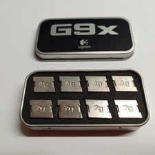 Logitech® G9 & G9x original Ersatz Tuning-Gewichte (4x 4g + 4x 7g) mit Etui