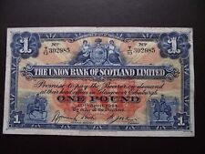 SCHOTTLAND (THE UNION BANK OF SCOTLAND LIMITED). £1 PFUND (10.4.1944)