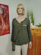 MADE IN ITALY - legere Tunika-Bluse ONE SIZE (bis Gr.46) in aktuellem Leo-Print