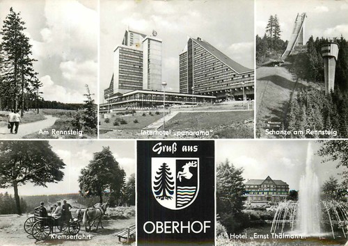Ddr ansichtskarte oberhof - ddr,