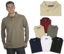 Langarm Poloshirt