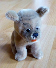 Steiff Hund, 1960er, mit Original Knopf