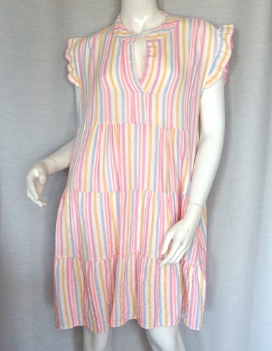 Hippie tunika kleid pastell - kleid,