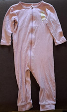 Gebraucht Baby Mädchen Einteiler Schlafanzug Lila mit Hasen Gr. 80 Name it