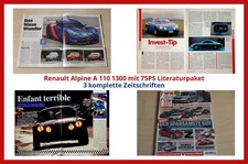 Renault Alpine A 110 1300 mit 75PS Literaturpaket - 3 komplette Zeitschriften