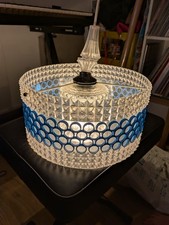 Retro Deckenlampe Hängelampe Space Age 60er Design Aus Glas/ Plexi/Kunststoff