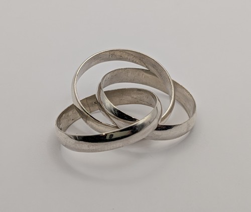 Vintage 950 silber ring trio - 950,