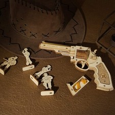 Rokr holzpuzzle revolver - 3d,
