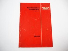 Deutz Fahr KM25F Kreiselmäher für Intrac Betriebsanleitung 1984