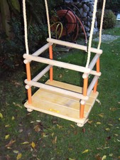 Baby-Kleikinder-Gitter-Holzschaukel