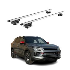 Dachträger Grundtäger für Ssangyong Korando 2019-2025 5 tür 90kg Alu Grau 2x ABE