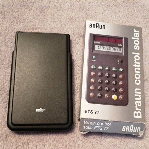 Braun solar taschenrechner ets - braun,