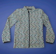 ? 134/140 - Kids - Jacke - Mädchen - Fleecejacke - Grün - Punkte ?