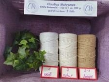Makramee Garn 100 % Baumwolle