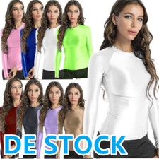 DE ranrann Damen Metallic Tops