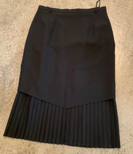 schwarzer Midirock mit