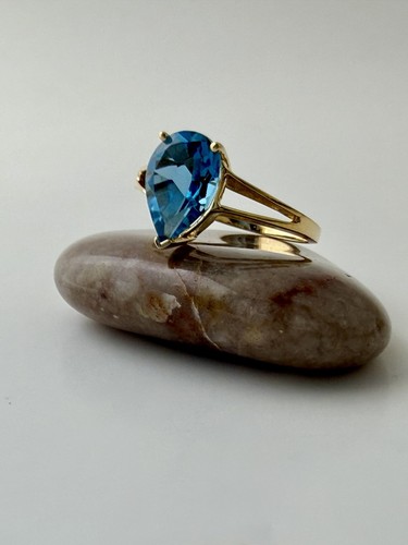 Vintage 14k gold - 14k, blautopas
