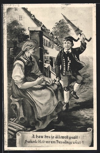Künstler dusslingen - künstler-ak,
