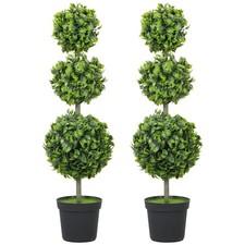 2er Set Künstliche Buchsbaum
