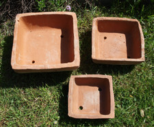 Pflanzschale eckig 3er Set