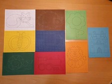 Stickvorlagen 9 Stück Katze