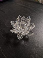 Swarovski 10001 Kerzenhalter Seerose / Lotus Blüte 9,5 cm