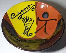 vintage Ignacio Buxò Schale - signiert - Keramik Spanien