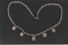 Antike Rosenquarz-Halskette m