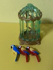 Playmobil Zubehör Papageienkäfig mit 3x Papageien passend zu 9890 & 3032