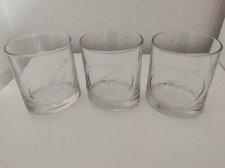 3x Ballantines Whisky Gläser, mit ovalem Boden, gut Zustand